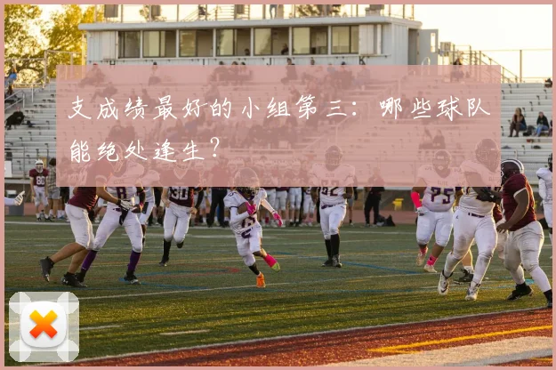 支成绩最好的小组第三：哪些球队能绝处逢生？