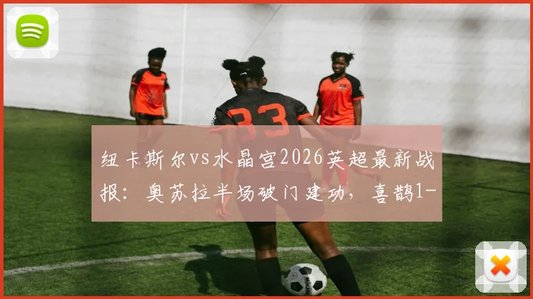 纽卡斯尔vs水晶宫2026英超最新战报:奥苏拉半场破门建功,喜鹊1-0暂时领先,附进球瞬间动图分析